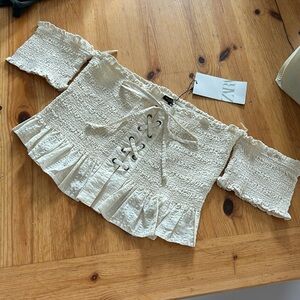 Zara off shoulder top